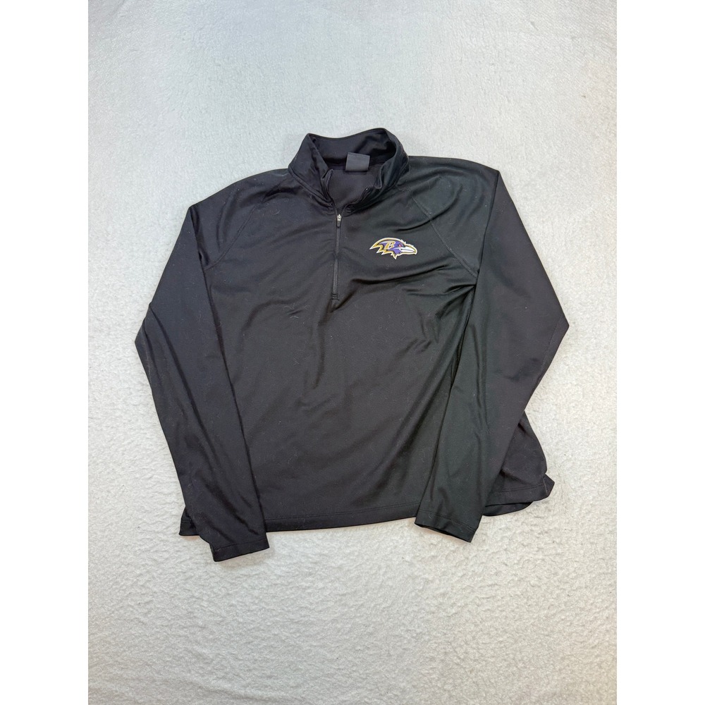 Nike Baltimore Ravens NFL Dri-FIT Quarter Zip Pullover Black XL 100998